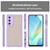 Samsung Galaxy A16 5G Armor Glaze PC Hybrid TPU Phone Case - Purple