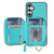 Samsung Galaxy A16 5G AwQuer 2 in 1 Crossbody Zipper Wallet Leather Back Phone Case - Light Green