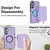 Samsung Galaxy A16 5G AwQuer 2 in 1 Crossbody Zipper Wallet Leather Back Phone Case - Light Purple