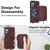 Samsung Galaxy A16 5G AwQuer 2 in 1 Crossbody Zipper Wallet Leather Back Phone Case - Wine Red