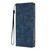 Samsung Galaxy A16 5G Cherry Blossoms Embossed Leather Phone Case - Dark Blue