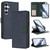 Samsung Galaxy A16 5G Detachable Litchi Texture Magnetic Vegan Leather Phone Case - Dark Blue+Dark Green