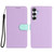 Samsung Galaxy A16 5G Detachable Litchi Texture Magnetic Vegan Leather Phone Case - Purple+Mint Green