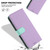 Samsung Galaxy A16 5G Detachable Litchi Texture Magnetic Vegan Leather Phone Case - Purple+Mint Green
