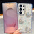 Samsung Galaxy A16 5G Diamond Glitter Pearl Heart Four-Corner Shockproof Phone Case - Transparent