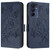 Samsung Galaxy A16 5G Embossed Rose RFID Anti-theft Leather Phone Case - Dark Blue