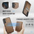 Samsung Galaxy A16 5G JEEHOOD J10 Flip Card Bag MagSafe Split RFID Leather Phone Case - Brown