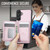 Samsung Galaxy A16 5G JEEHOOD J12 Exquisite RFID MagSafe Zipper Card Bag Phone Case - Pink