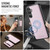 Samsung Galaxy A16 5G JEEHOOD J12 Exquisite RFID MagSafe Zipper Card Bag Phone Case - Pink