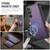 Samsung Galaxy A16 5G JEEHOOD J12 Exquisite RFID MagSafe Zipper Card Bag Phone Case - Purple