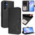 Samsung Galaxy A16 5G Litter Panda Embossing RFID Leather Phone Case with Lanyard - Black
