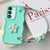 Samsung Galaxy A16 5G Plush Flower Wavy TPU Phone Case with Lanyard - Green