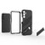 Samsung Galaxy A16 5G Punk Armor 2 in 1 PC + TPU Shockproof Phone Case with Invisible Holder - Orange