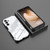 Samsung Galaxy A16 5G Punk Armor 2 in 1 PC + TPU Shockproof Phone Case with Invisible Holder - White