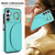 Samsung Galaxy A16 5G Ring Holder Card Bag Skin Feel Phone Case - Green