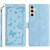 Samsung Galaxy A16 5G Secret Garden Butterfly Pattern Leather Phone Case - Blue