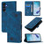 Samsung Galaxy A16 5G Skin-feel Embossed Leather Phone Case - Blue
