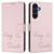 Samsung Galaxy A16 5G Smile Embossing RFID Leather Phone Case - Pink
