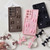 Samsung Galaxy A16 5G Soft Silicone 3D Bowknot Pearl Phone Case with Beaded Wrist Strap - Black