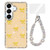 Samsung Galaxy A16 5G Sparkling IMD Colorful Bow Phone Case with Bracelet - Glitter Light Yellow