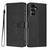Samsung Galaxy A16 5G Tree Cat Embossed Flip Vegan Leather Phone Case - Black