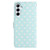 Samsung Galaxy A16 Small Dots Pattern Vegan Leather Phone Case - Light Blue