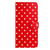 Samsung Galaxy A16 Small Dots Pattern Vegan Leather Phone Case - Red