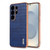 Samsung Galaxy S26 UItra AZNS Electroplated Frame Crocodile Texture Full Coverage Phone Case - Blue