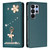 Samsung Galaxy S26 UItra Ballet Girl Diamond Studded RFID Vegan Leather Phone Case - Peacock Green