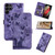 Samsung Galaxy S26 UItra Butterfly Cat Embossing Flip Leather Phone Case - Purple