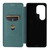 Samsung Galaxy S26 UItra Carbon Fiber Texture Flip Leather Phone Case - Green