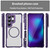 Samsung Galaxy S26 UItra Carbon Fiber Texture MagSafe Translucent Phone Case - Purple