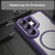 Samsung Galaxy S26 UItra Carbon Fiber Texture MagSafe Translucent Phone Case - Purple