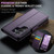 Samsung Galaxy S26 UItra CaseMe 023 Butterfly Buckle Litchi Texture RFID Anti-theft Leather Phone Case - Purple