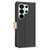 Samsung Galaxy S26 UItra Color Matching RFID Anti-theft Leather Phone Case - Black