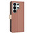 Samsung Galaxy S26 UItra Color Matching RFID Anti-theft Leather Phone Case - Brown