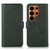 Samsung Galaxy S26 UItra Cow Texture Flip Leather Phone Case - Green
