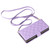 Samsung Galaxy S26 UItra Crossbody Rhombic Zipper Tower Buckle Leather Phone Case with Lanyard - Purple