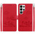 Samsung Galaxy S26 UItra Cute Cats RFID Leather Phone Case - Red