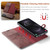 Samsung Galaxy S26 UItra DG.MING Crazy Horse Texture Detachable Magnetic Leather Case - Red