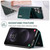 Samsung Galaxy S26 UItra DG.MING M1 Series 3-Fold Multi Card Wallet + Magnetic Phone Case - Green