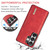 Samsung Galaxy S26 UItra DG.MING M1 Series 3-Fold Multi Card Wallet + Magnetic Phone Case - Red