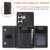 Samsung Galaxy S26 UItra DG.MING M2 Series 3-Fold Multi Card Bag + Magnetic Phone Case - Black