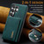 Samsung Galaxy S26 UItra DG.MING M2 Series 3-Fold Multi Card Bag + Magnetic Phone Case - Green