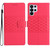 Samsung Galaxy S26 UItra Diamond Embossed Skin Feel Leather Phone Case - Red