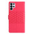 Samsung Galaxy S26 UItra Diamond Embossed Skin Feel Leather Phone Case - Red