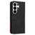Samsung Galaxy S26 UItra Dual-color Splicing Flip Leather Phone Case - Black