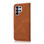 Samsung Galaxy S26 UItra Dual-color Stitching Leather Phone Case - Brown Red