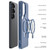 Samsung Galaxy S26 UItra DUX DUCIS Yind Series MagSafe TPU Hybrid PC Phone Case with Stand - Dark Blue