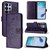 Samsung Galaxy S26 UItra Embossed Butterfly Leather Phone Case - Dark Purple